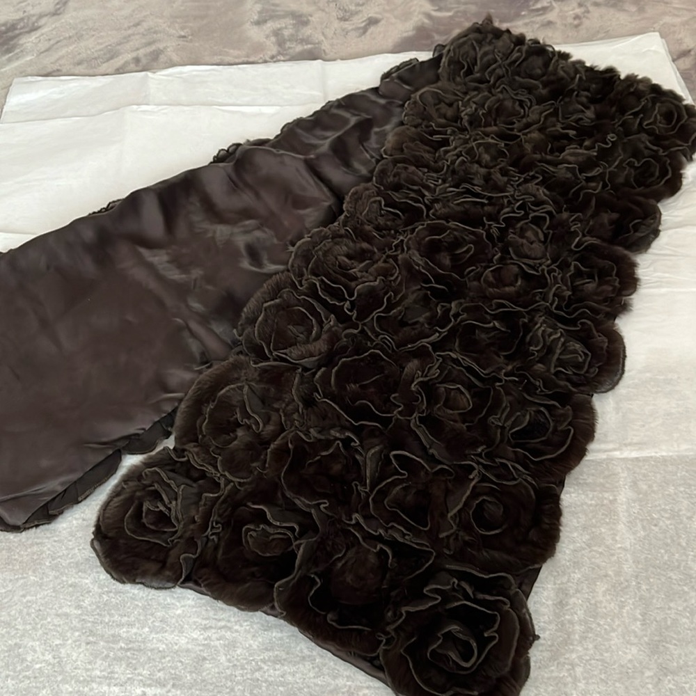 New Scarf, rabbits fur $225